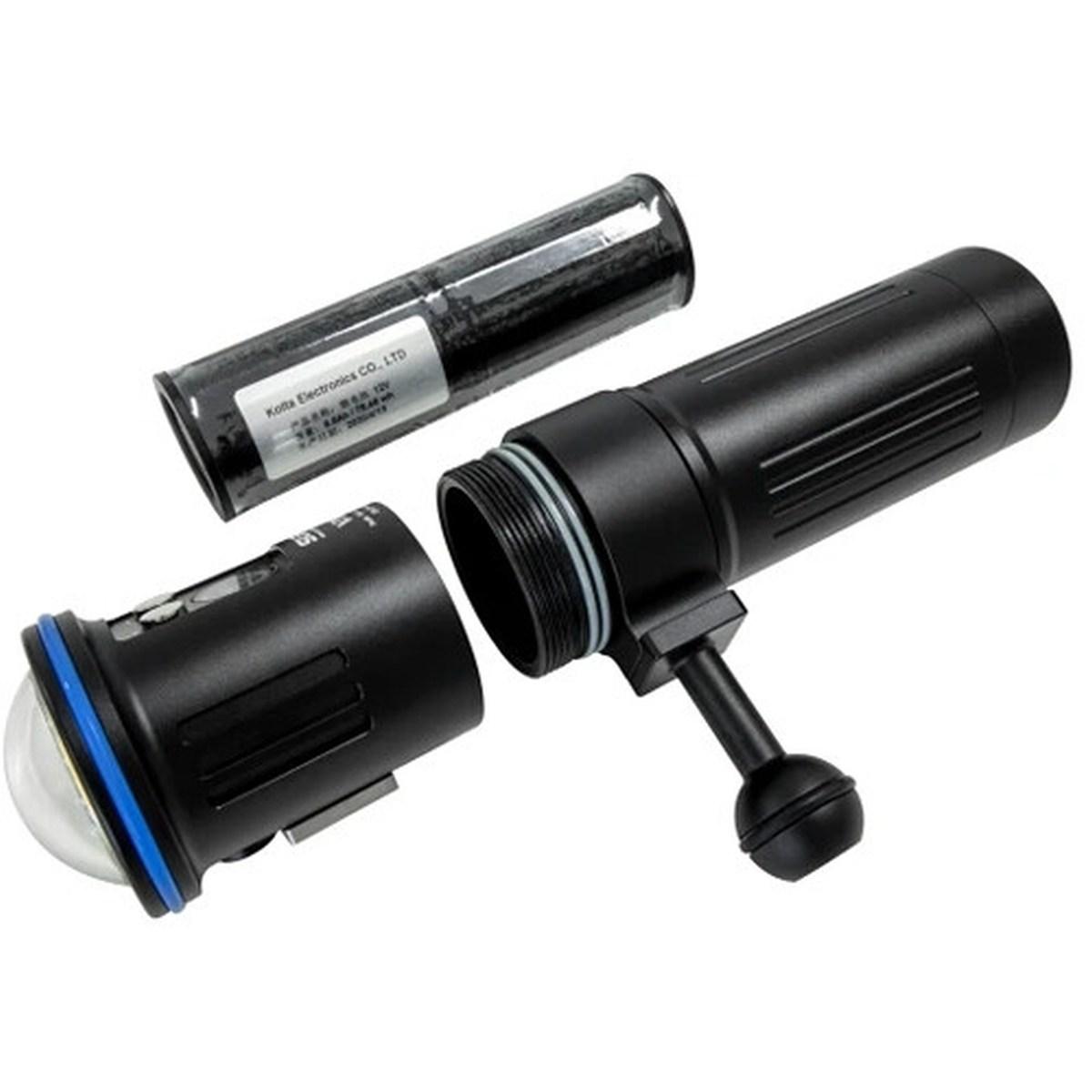 Illuminatore Subacqueo SUPE V3K Pro - LAMPADA 5.000 LUMEN CRI 96 - colore Nero