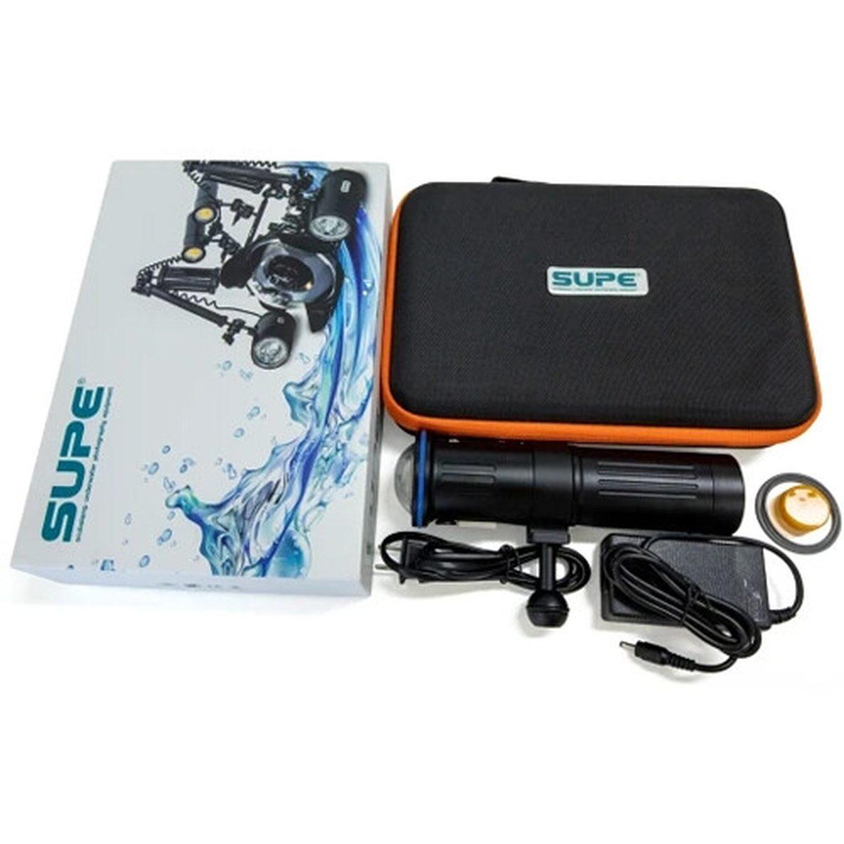 Illuminatore Subacqueo SUPE V3K Pro - LAMPADA 5.000 LUMEN CRI 96 - colore Nero