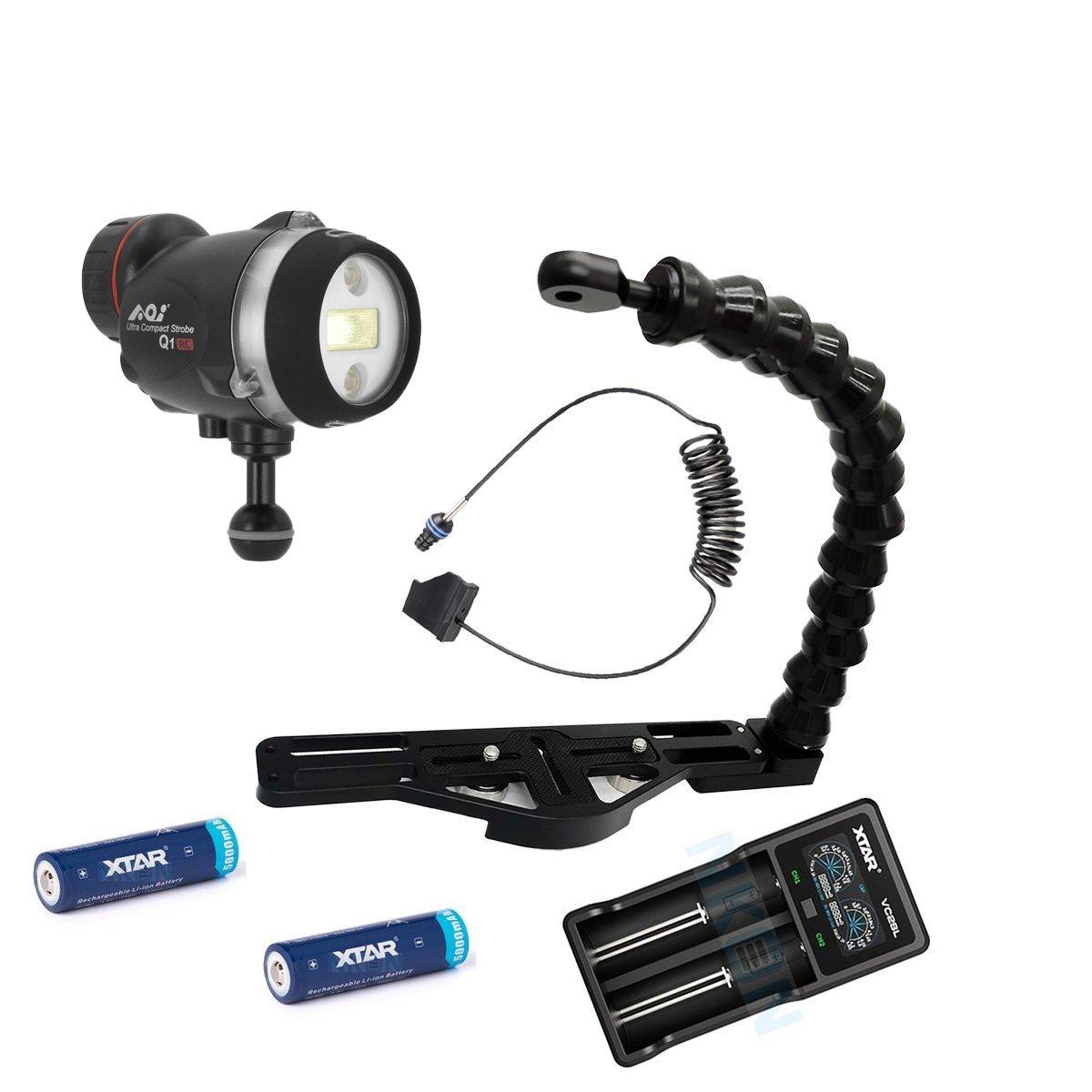 Kit flash AOI Q-1i Ultra - Ideale per Olympus serie TG5 - TG6 - TG7