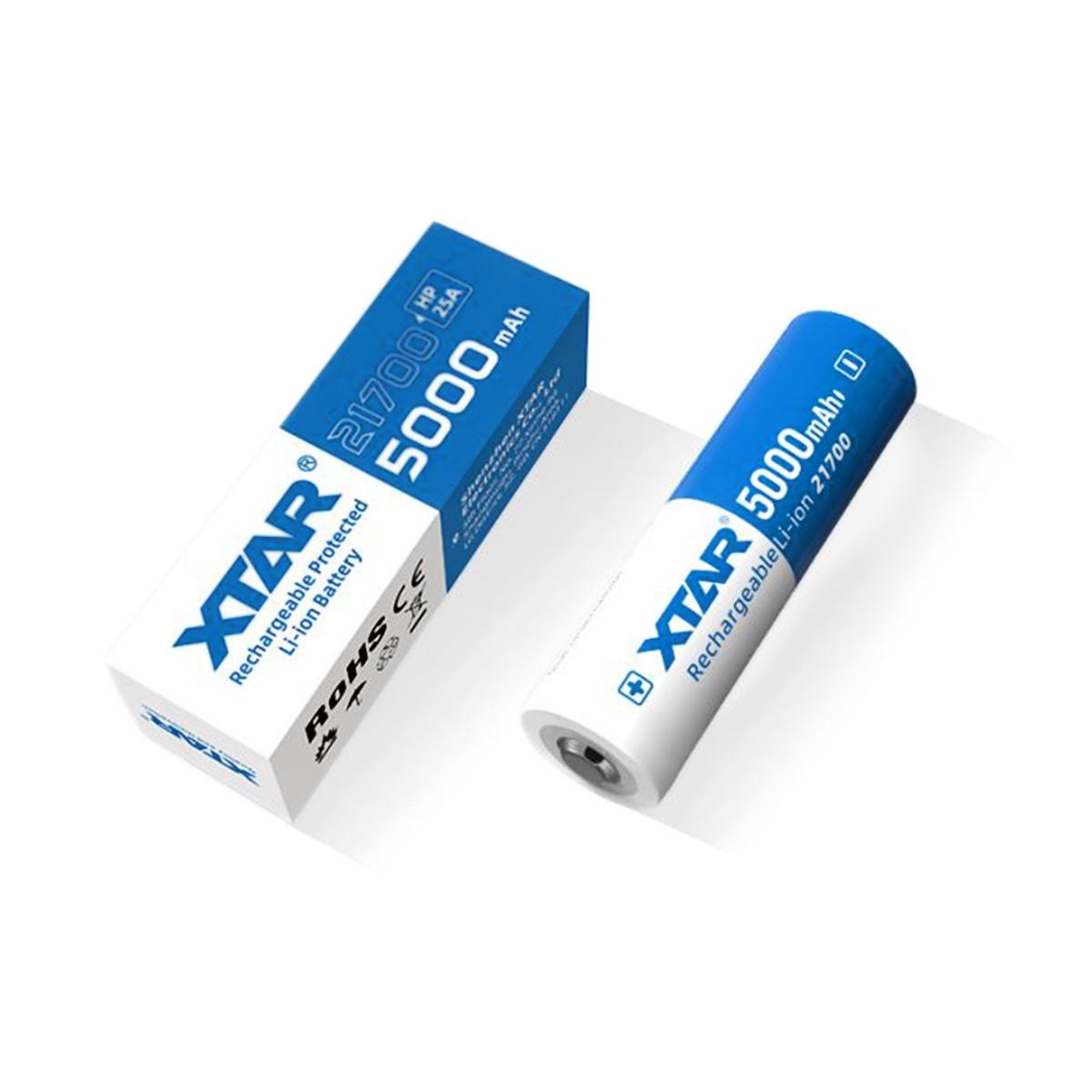 Batteria 21700-HP li-ion ricaricabile 5000 mAh 3.6-3.7V protetta 25 A