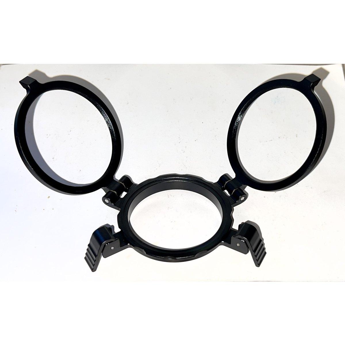 Attacco flip doppio per custodie con filettatura M67