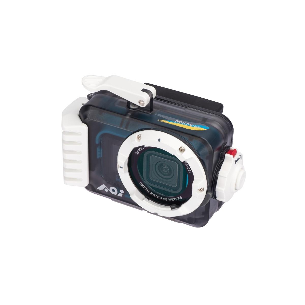 CUSTODIA UNIVERSALE PER ACTION CAM AOI UH-ACT - finiture bianche