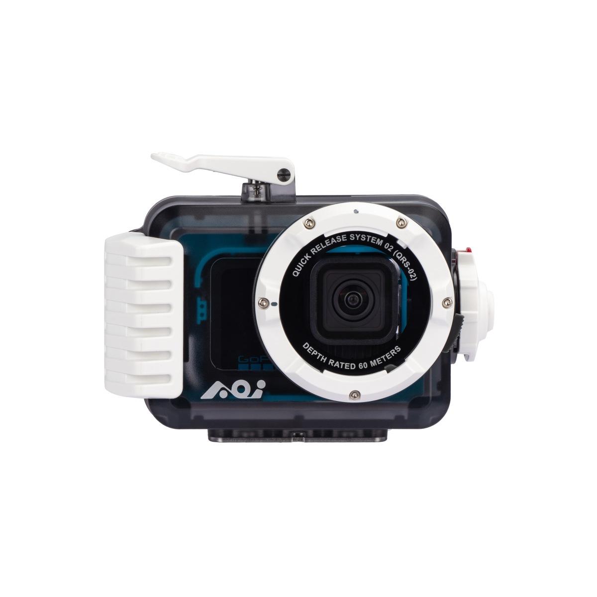 CUSTODIA UNIVERSALE PER ACTION CAM AOI UH-ACT - finiture bianche