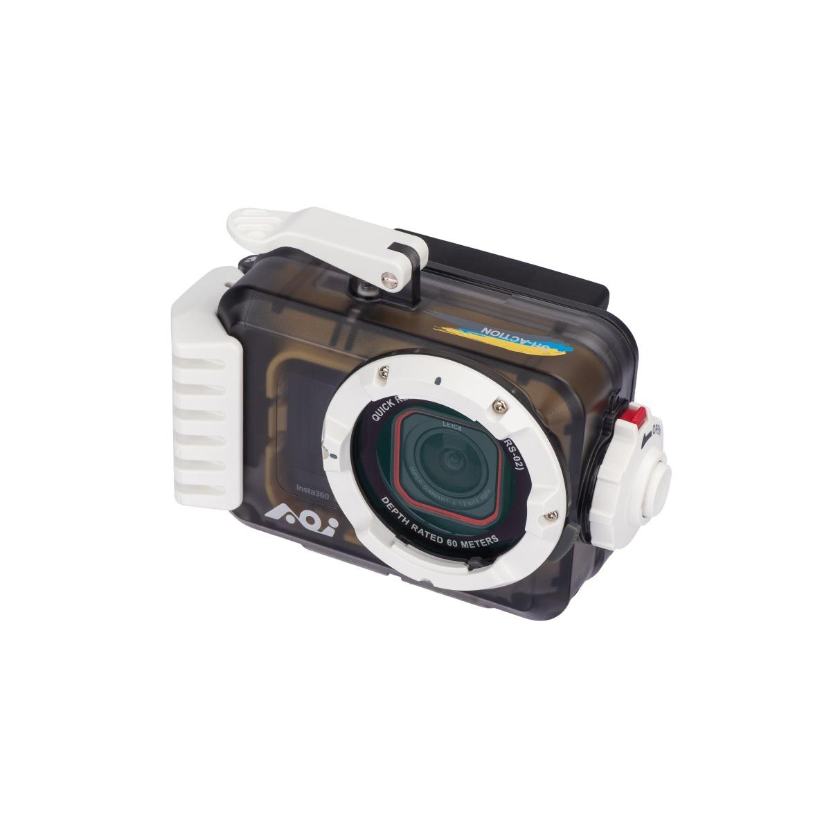 CUSTODIA UNIVERSALE PER ACTION CAM AOI UH-ACT - finiture bianche