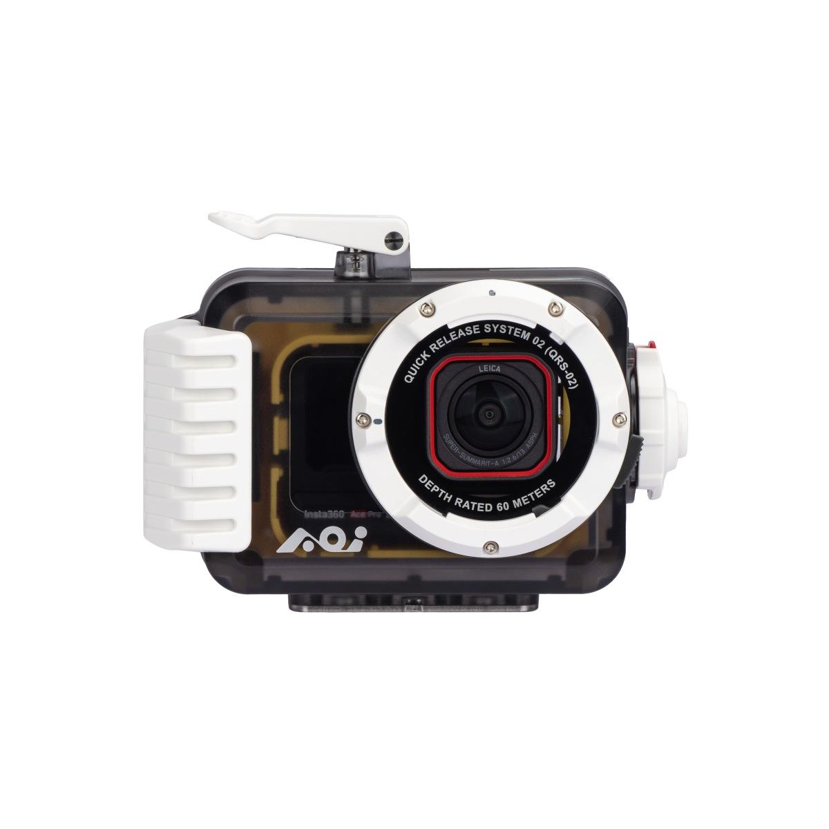 CUSTODIA UNIVERSALE PER ACTION CAM AOI UH-ACT - finiture bianche