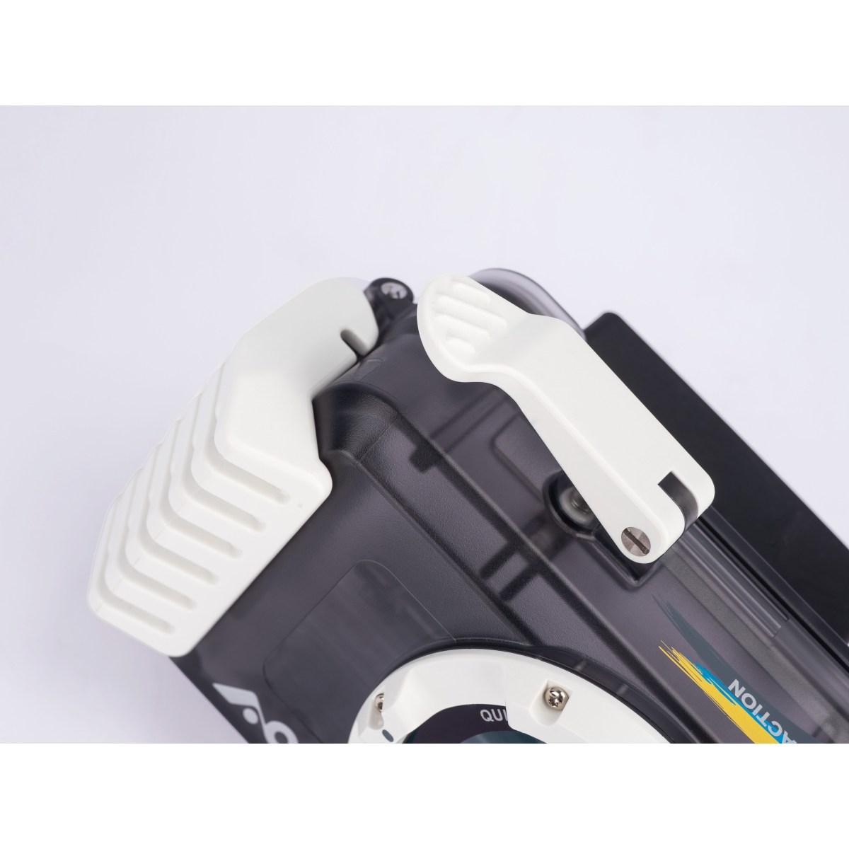 CUSTODIA UNIVERSALE PER ACTION CAM AOI UH-ACT - finiture bianche