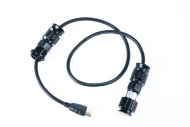 HDMI (A-D) cable in 750mm length (for connection from monitor housing to HDMI bulkhead)